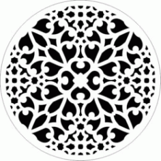 Decorative Motifs Circle k302 Download For Laser Cut Free CDR Vectors Art