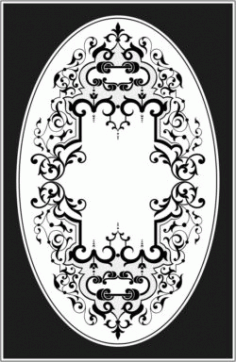 Square And Oval Frames Download For Laser Engraving Machines Free CDR Vectors Art
