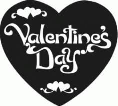 Valentines Day Heart Download For Laser Cut Free CDR Vectors Art