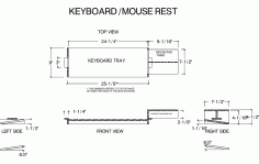 Computer Tray Free DXF File