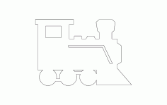 Railway Engine Free DXF File