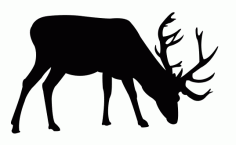 Deer Fat Silhouette Free DXF File
