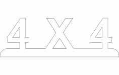 4×4 Free DXF File