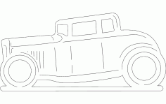5 Window Coupe Free DXF File