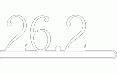 26.2 Number Free DXF File
