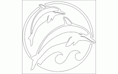 Dolphins Free DXF File