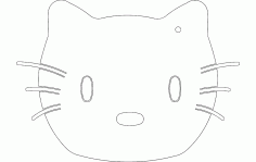 Hello Kitty Free DXF File