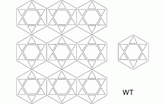 Hex 9 Free DXF File