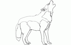 Hound Dog Silhouette Free DXF File