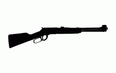Lever Action Rifle Free DXF File