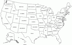 Us 50 States Map Free DXF File