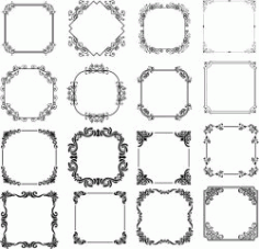 Impressive Decorative Frame For Laser Cut Cnc Free DXF File
