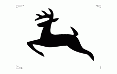 Jumping deer Free DXF File