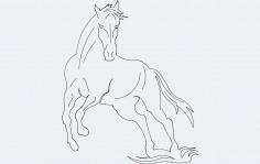 Horse Free DXF File