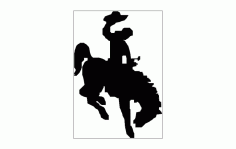 Horse And Rider Free DXF File
