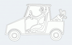 Golfcart 00 1 Free DXF File