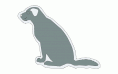 Dog Silhouette Free DXF File