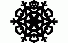 Design Snowflake 8 Free DXF File