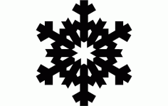 Design Snowflake Free DXF File