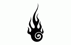 Flame Design Free DXF File