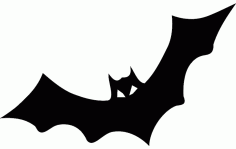 Silhouette Bat Horror Free DXF File