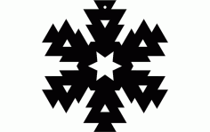 Snowflake Design 6 Free DXF File