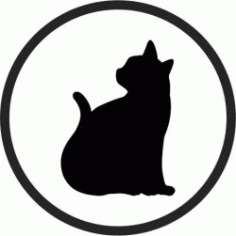 Coasters Cats Download For Printers Or Laser Engraving Machines Free DXF File