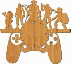 Gaming Clock Download For Laser Free DXF File