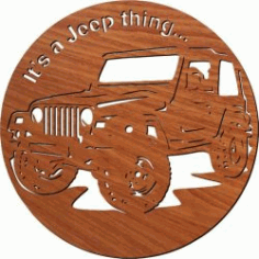Jeep Car Wall Clock Download For Laser Cut Plasma Free DXF File
