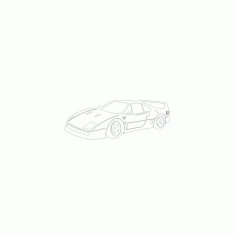 Ferrari Car Free DXF File