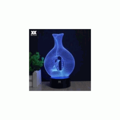 Vase 3d Led Night Light Free DXF File