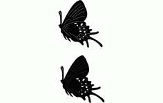 Butterflies 10 Free DXF File