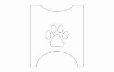 Dog Bowl Stand Sides Free DXF File