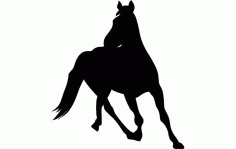 Horse Silhouette 6 Free DXF File