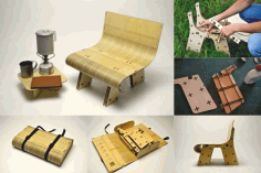 Mini Chair Laser Cut File Free CDR Vectors Art