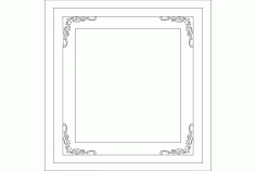 Frame Glass Free DXF File