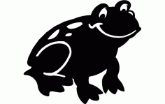 Frog Silhouette Free DXF File