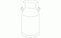 Milk Can Free DXF File