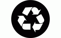 Recycle Sign Free DXF File