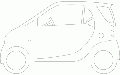 Smart Car Free DXF File