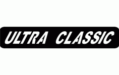 Ultra Classic Sign Free DXF File