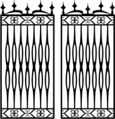 Iron Barn Fence Download For Laser Cut Plasma Free DXF File