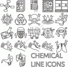 Chemical Icons Free CDR Vectors Art