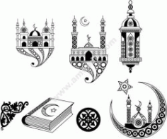 Islamic Art Free CDR Vectors Art