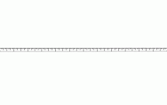 12 Inch Ruler Free DXF File