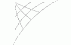 Spiderweb Bracket Free DXF File