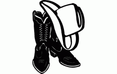 Boot Sand Hat Free DXF File