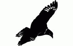 High Flying Eagle silhouette Free DXF File