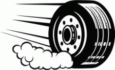 The Iconic Motivational Tire Is Often Found In The Garage Free CDR Vectors Art