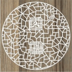 Chinese Round Door Vents For Laser Cut Cnc Free DXF File
